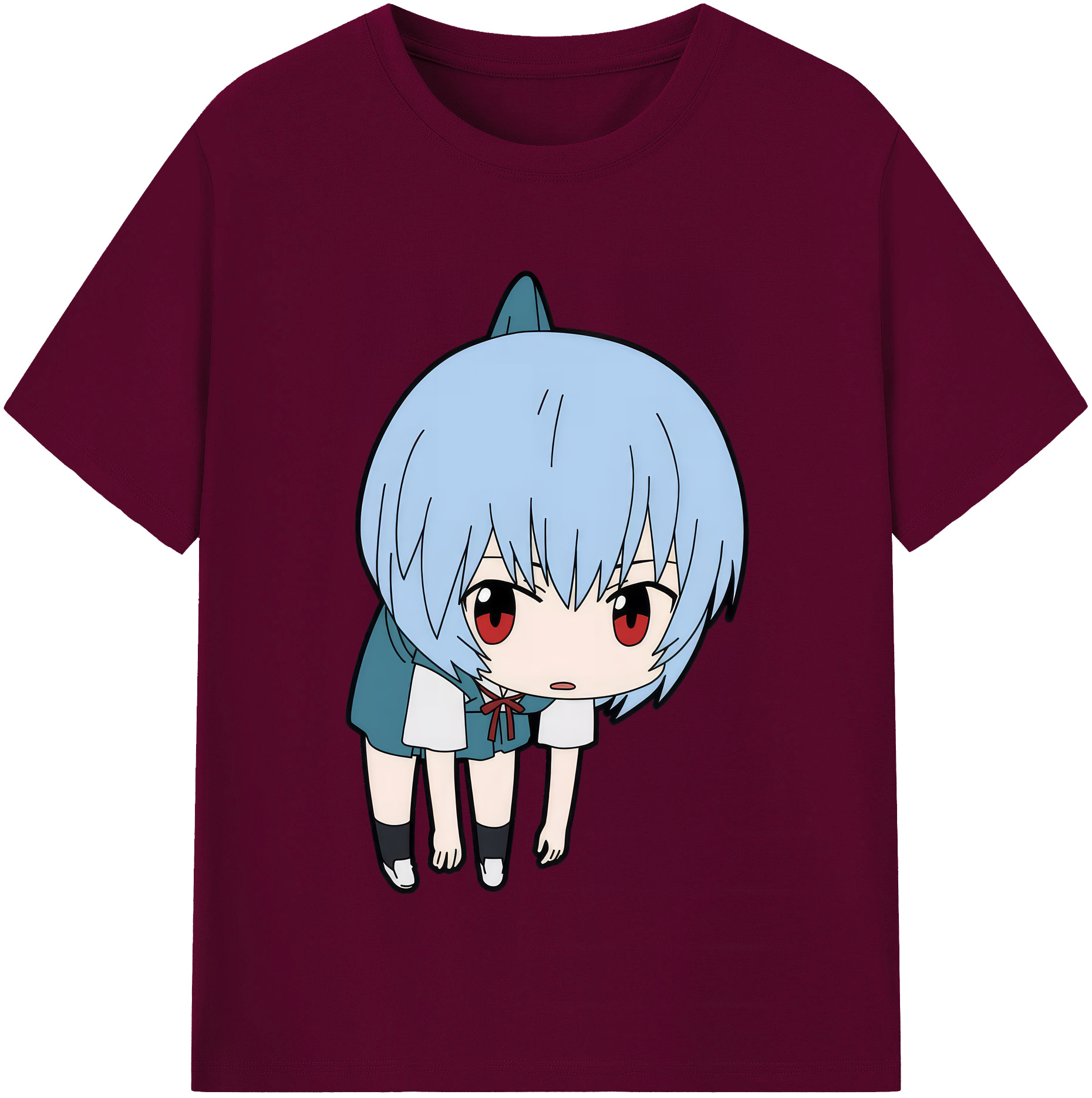 （画像用） EVA 新世紀エヴァンゲリオン レディースカジュアルプリントTシャツ（綿100％）